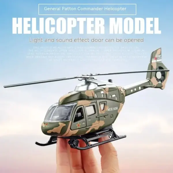 1:64 Scale Military Helicopter Alloy Model