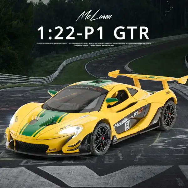 1:22 McLaren P1 GTR Diecast Metal Model