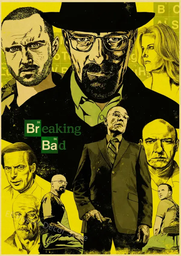 Breaking Bad Retro Canvas Wall Art Poster - Image 11