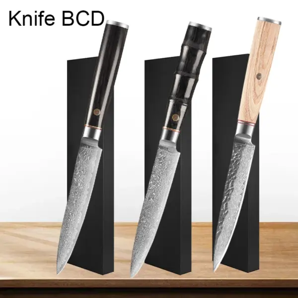 Multifunctional Chef's Knife Set with Wood Handle - Image 9