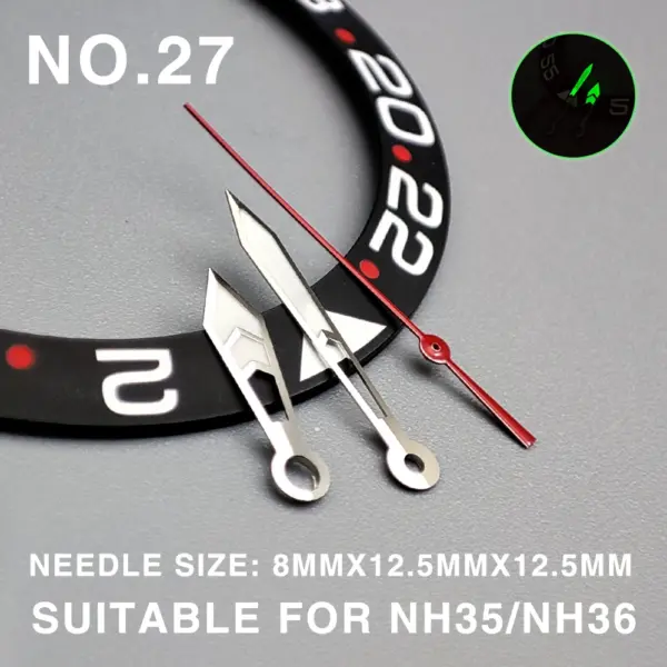 Green Luminous Watch Hands for NH35/NH36/4R - Image 10