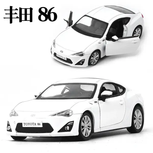 1:36 Scale Toyota GT86 Alloy Diecast Model - Image 3