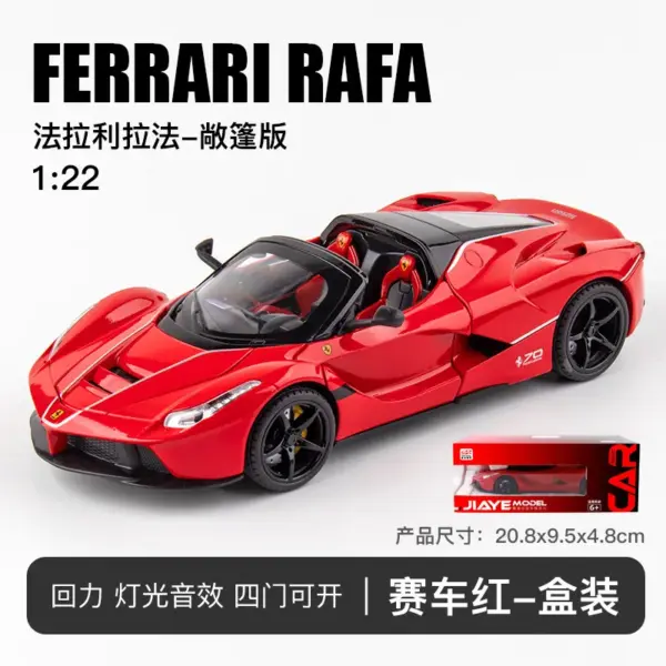 1:22 Scale Ferrari Laferrari Diecast Model Car - Image 7