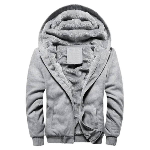 Men's Black Hooded Jacket Casual Sportswear - Image 13