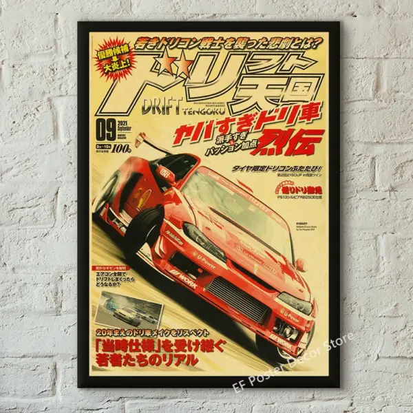 Vintage Motorsport GTR Cars Kraft Paper Poster - Image 6