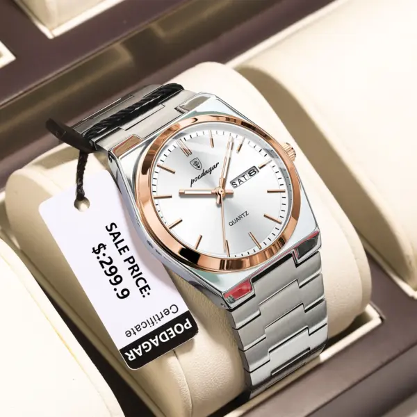 Luxury Quartz Men's Sports Watch Waterproof - Image 9