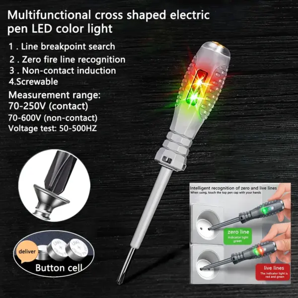Electrician Test Screwdriver 70-600V Voltage Tester - Image 8