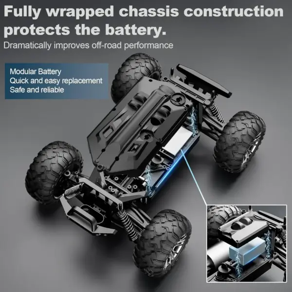 1:16 High-Speed Off-Road RC Car with LEDs - Image 5