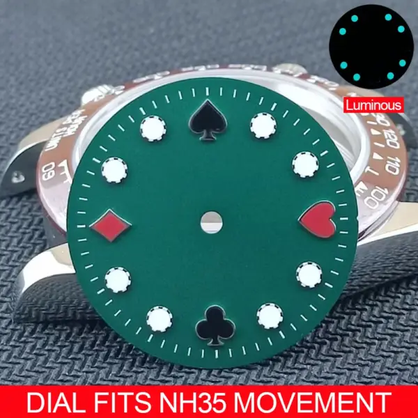 28.5mm Luminous Watch Dial for NH35 Movement - Image 4