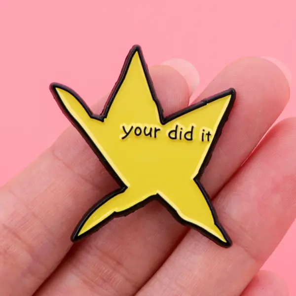 Your Did It Star Enamel Brooch Pin - Image 4