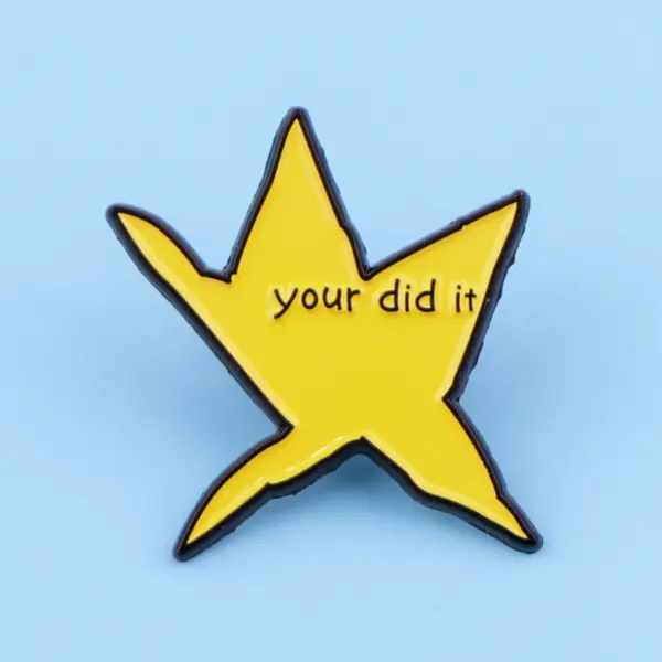 Your Did It Star Enamel Brooch Pin - Image 3