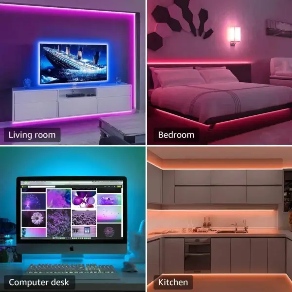 Smart RGB LED Strip Lights with Bluetooth Control - Image 3