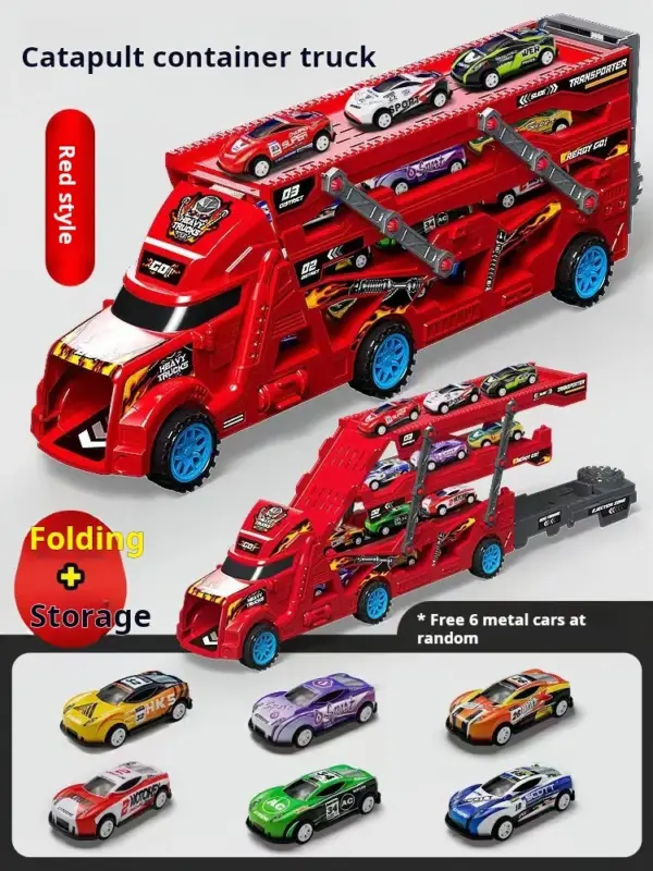 Large Deformation Transporter Truck Toy Set - Image 8