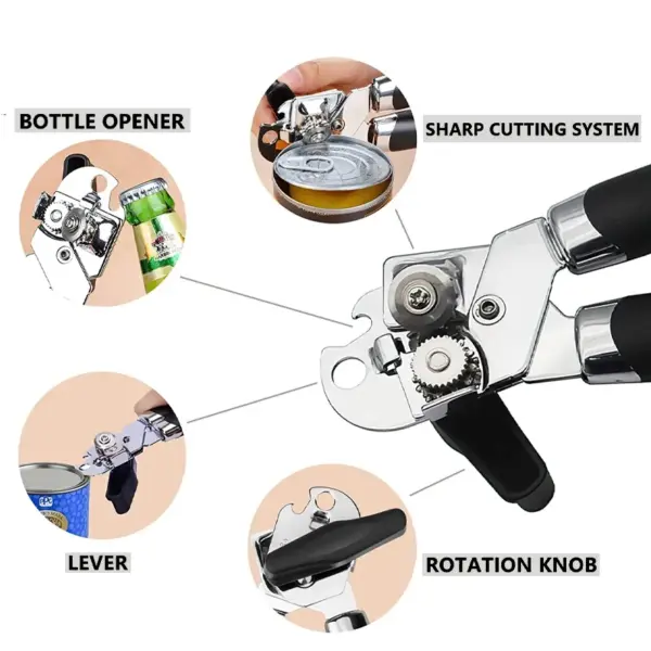 Multifunctional Stainless Steel Can Opener - Image 4