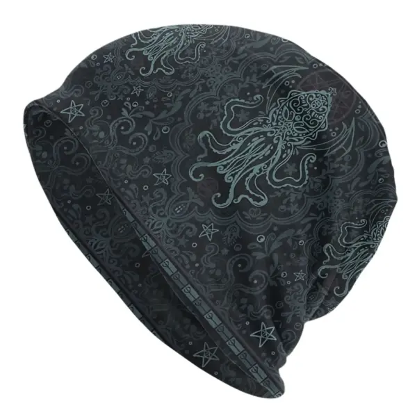 Cthulhu Mythos Artistic Black Beanie Hat - Image 3