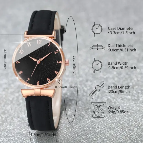 4pcs Fashion Women Quartz Watch Set GLS2886 - Image 6
