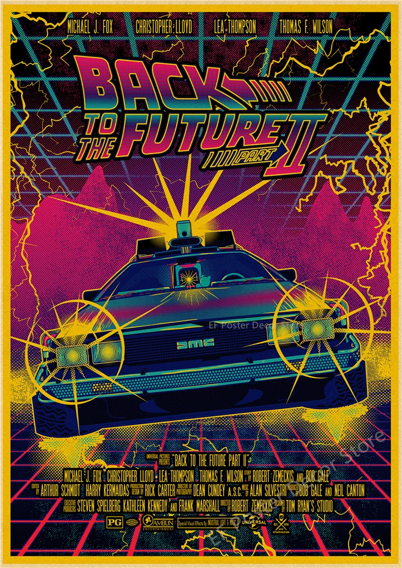 Vintage Back To The Future Movie Poster Print 8 Vintage Back To The Future Movie Poster Print - Image 8