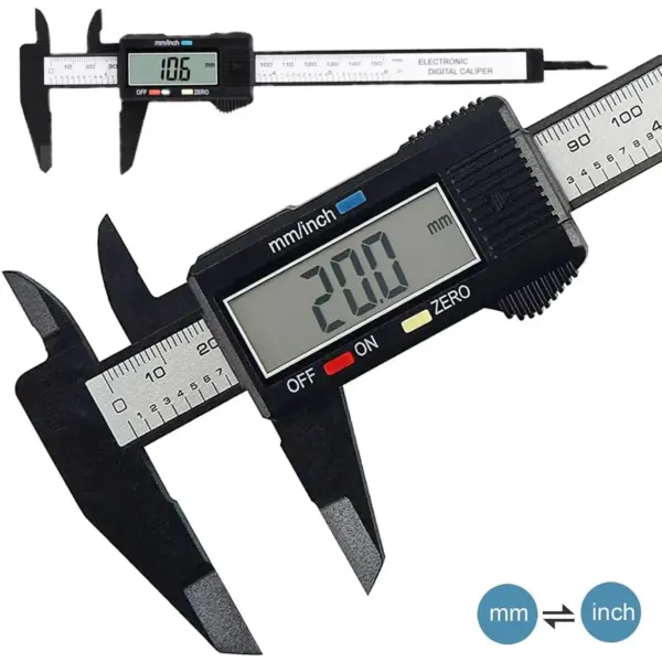 150mm Digital Plastic Vernier Caliper Tool