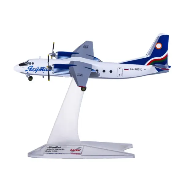 1/200 Antonov AN-24RV Diecast Model Aircraft