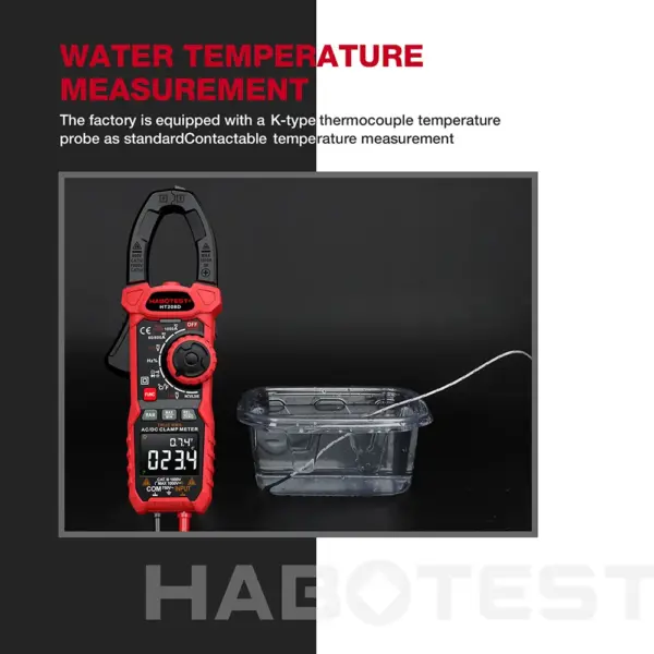 HT208A/D True RMS Digital Clamp Meter - Image 6