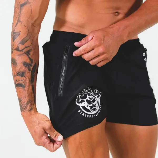 Men's Quick Dry Printed Running Shorts - Image 2