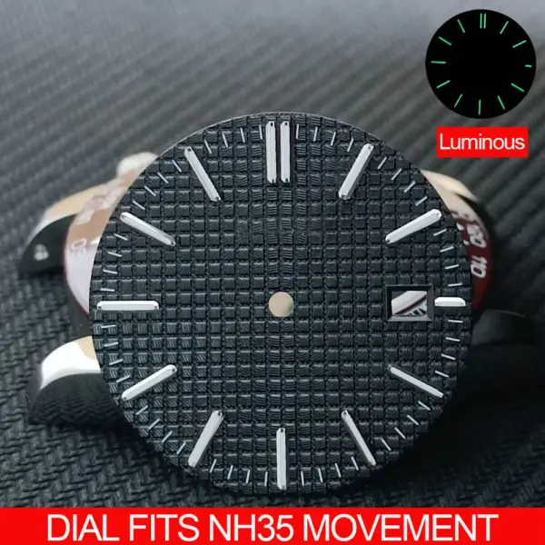 Luminous 31.8mm Watch Dial for NH35 Movement - Image 5