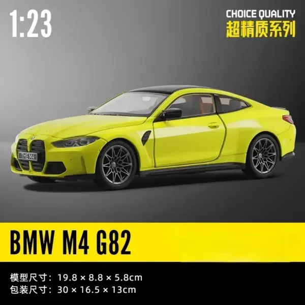 1:23 BMW M4 G82 Diecast Model Car - Image 7