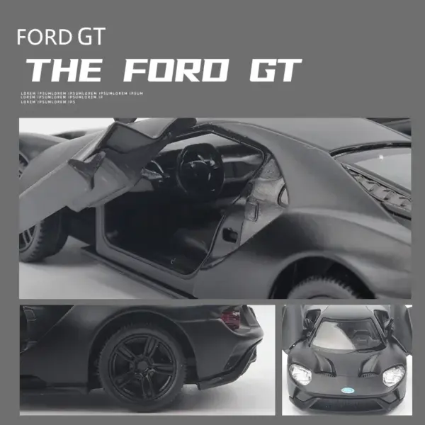 1:36 Ford GT Sports Car Diecast Model - Image 3