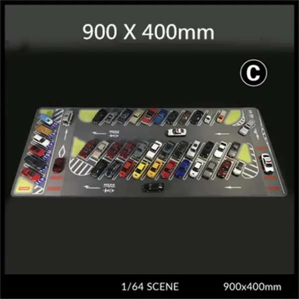 1:64 Scale Parking Lot Scene Mat 80x55cm - Image 17