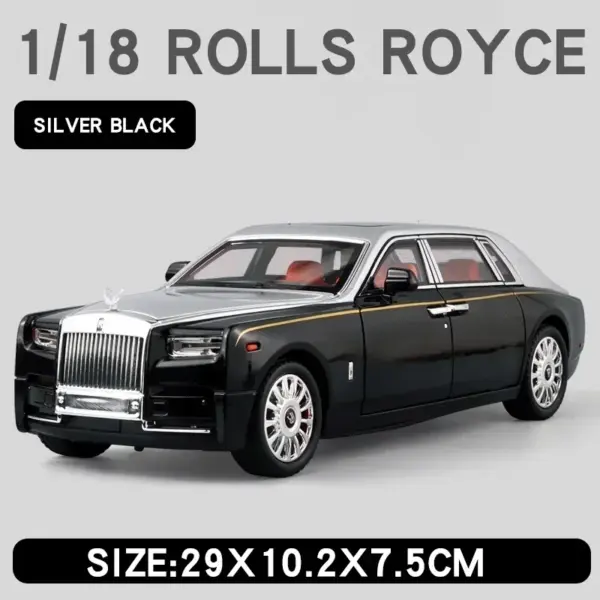 1:18 Rolls Royce Phantom Diecast Model Car - Image 11