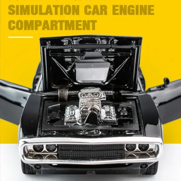 1:32 Dodge Charger Alloy Sports Car Model - Image 6
