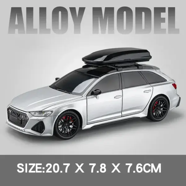 1:24 Audi RS6 Diecast Model Car with Sound - Image 9