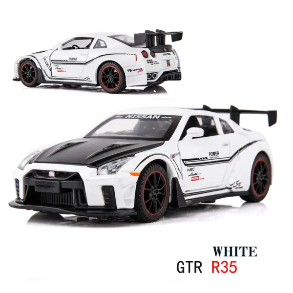 1:32 Scale Alloy GTR Toy Car Model - Image 9