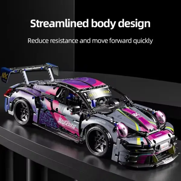 Cyberpunk Sports Car Building Block Set 1611PCS - Image 6