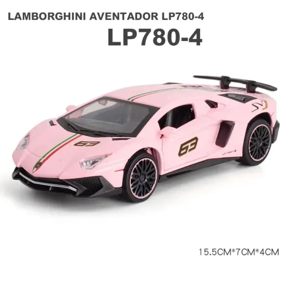 1:32 Lamborghini Aventador Diecast Model Car - Image 9