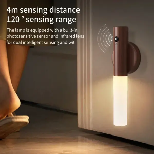 Motion Sensor LED Wall Lamp with Magnetic Base - Image 2