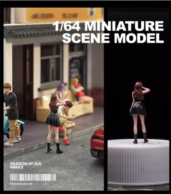 1:64 Scale Resin Miniature Girl Action Figure - Image 5