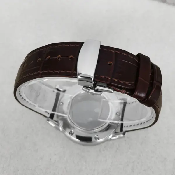 39MM Stainless Steel Watch Case with Strap - Image 4