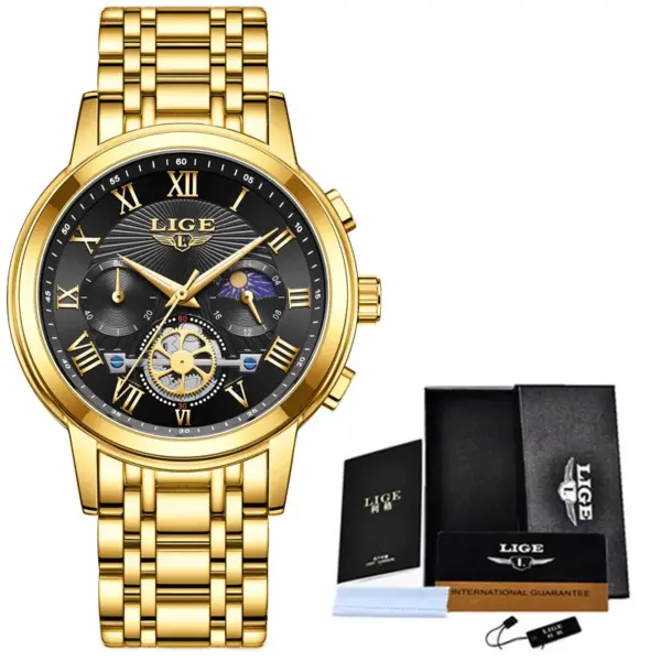 LIGE Women's Luxury Stainless Steel Watch - Image 10