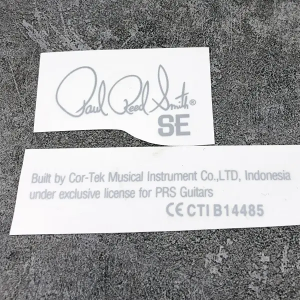 PRS SE Guitar Water Slide Decal Sticker - Image 2