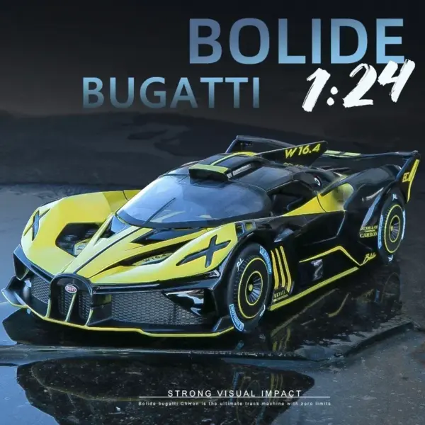 1:24 Bugatti Bolide Alloy Diecast Model Car - Image 2