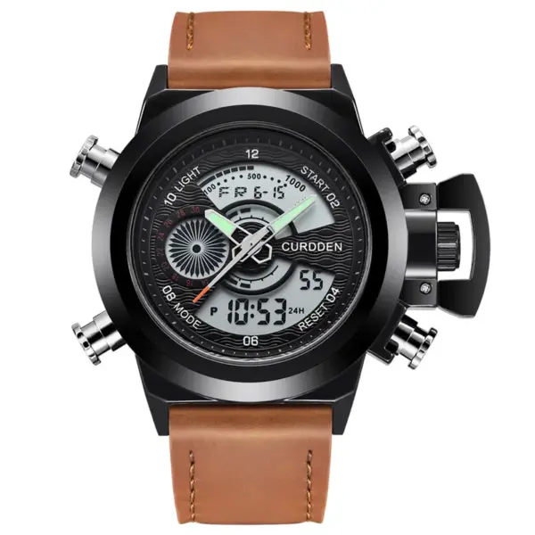 CURDDEN 7166 Dual Time Sports Watch - Image 8