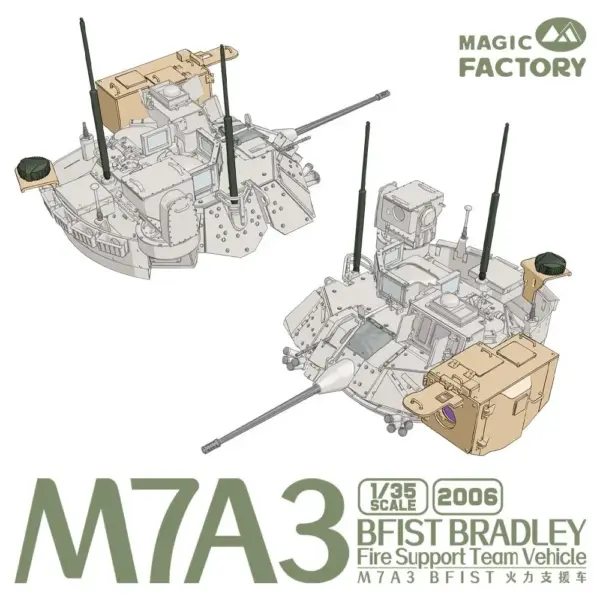 M7A3 BFIST Bradley Model Kit 1/35 Scale - Image 3