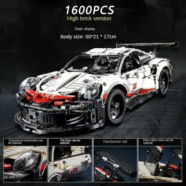 1600PCS Remote Control Car Building Blocks Set - Image 8
