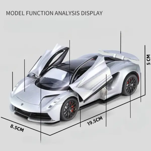 1:24 Lotus Evija Die Cast Toy Car Model - Image 4