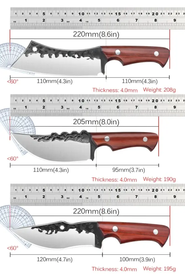 Japanese High Carbon Stainless Steel Cleaver Knife - Image 6