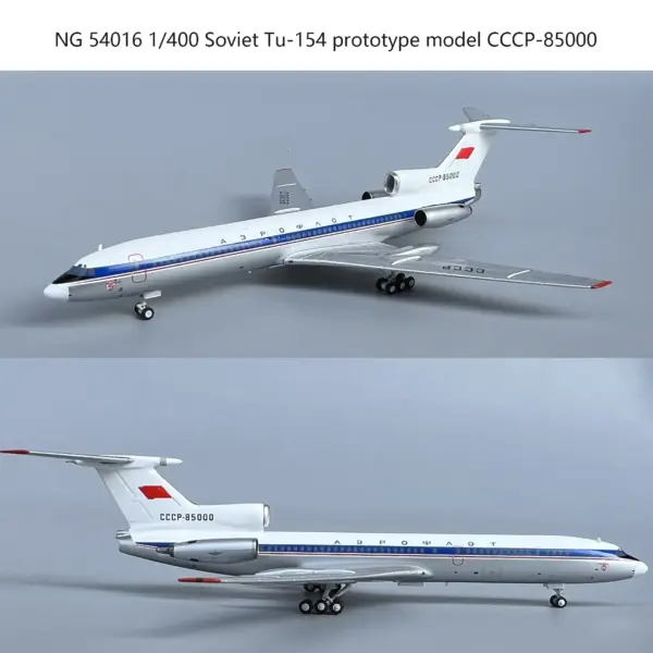 Soviet Tu-154 1:400 Scale Model Aircraft