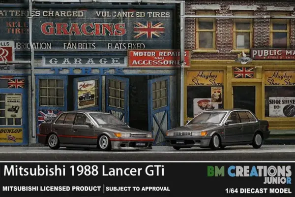 1988 Mitsubishi Lancer GTi 1/64 Diecast Model - Image 3