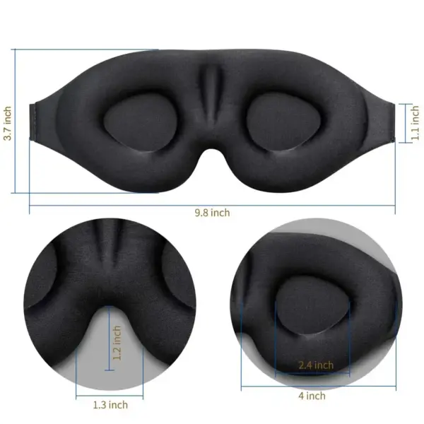 3D Contoured Eye Mask for Sleep - Image 5