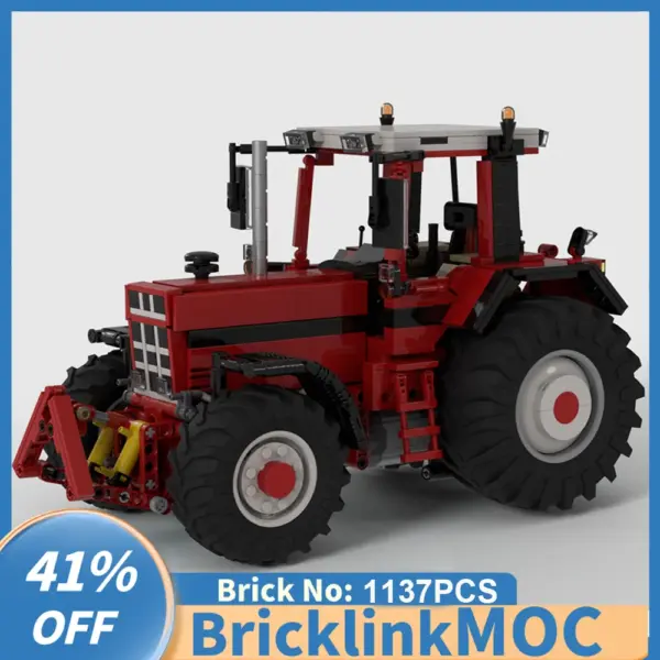 1137PCS 1:17 Scale Tractor Building Blocks